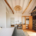 Custom solid chestnut bedroom set for luxury retreat Adega do Fogo