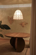 Minimalist bespoke French oak dining table handcrafted by Junto in Lisbon