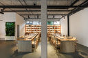 Bespoke solid chestnut dining table for Chef's Agency Lisbon