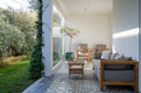 Custom Kambala wood outdoor furniture set for luxury patio in Estoril