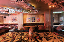 Custom acacia wood dining tables and chairs for Carnal restaurant Lisbon