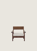 Juntowd Alba Lounge Chair: a bespoke furniture piece with a solid wood frame and clean architectural lines.