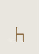 The 45cm wide Experience 1 Chair by Juntowd: a compact and essential bespoke wood chair with a 80cm height profile.